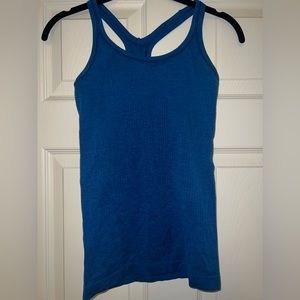 Lululemon blue “Ebb to Street” tank top. Size 4.